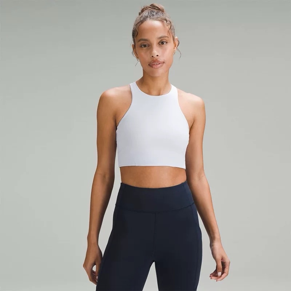 NWOT Lululemon mesh back train bra blissful blue 6